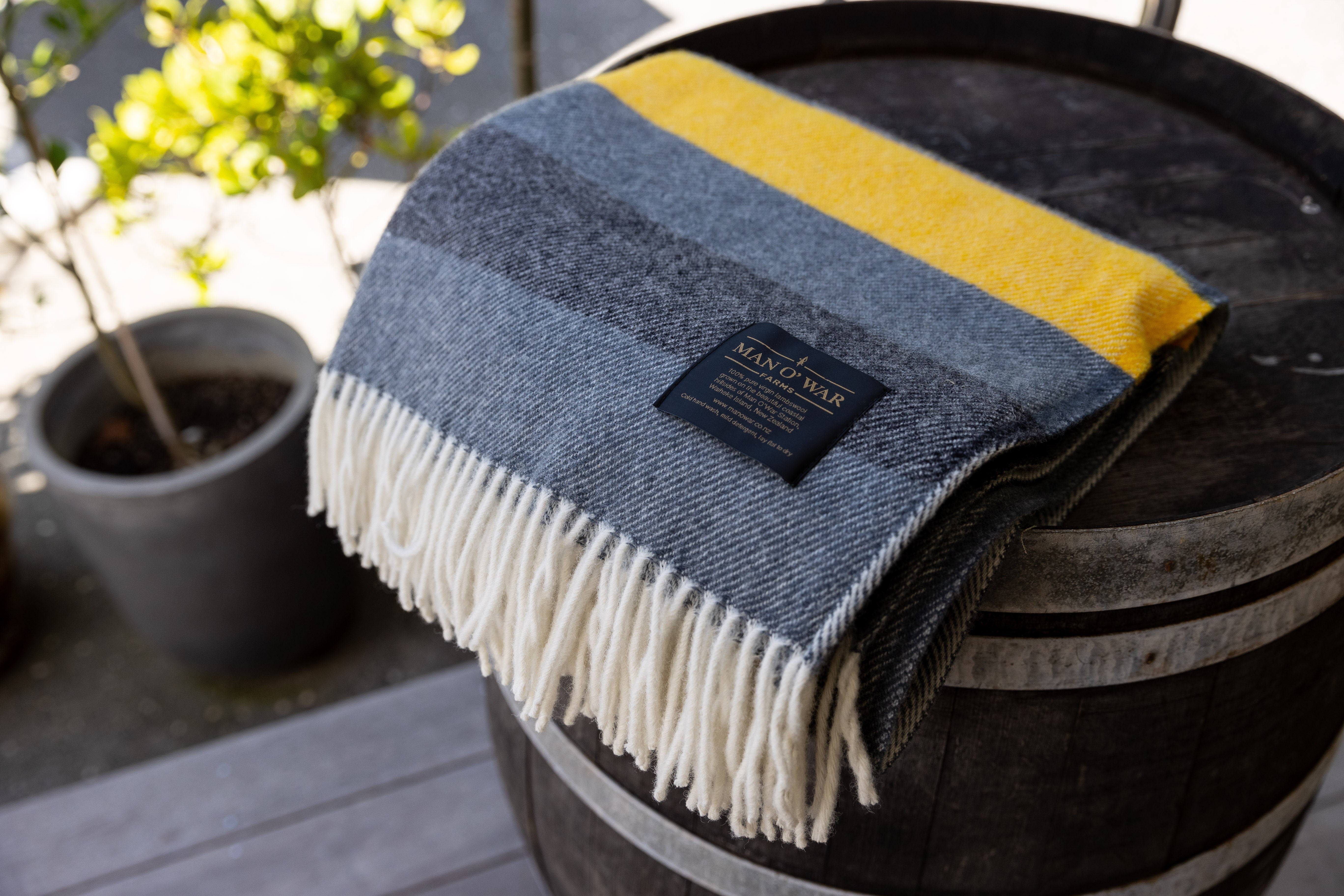 Man O' War Farms Virgin Lambswool Throw